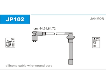 Sada kabelů pro zapalování JANMOR JP102