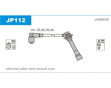 Sada kabelů pro zapalování JANMOR JP112