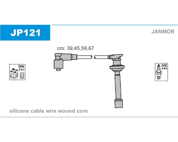 Sada kabelů pro zapalování JANMOR JP121
