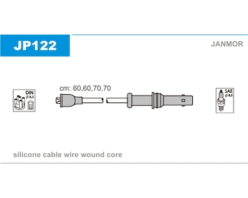 Sada kabelů pro zapalování JANMOR JP122