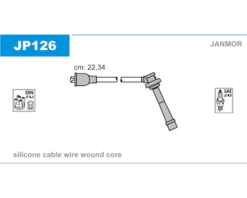 Sada kabelů pro zapalování JANMOR JP126