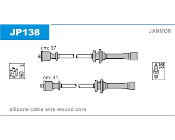 Sada kabelů pro zapalování JANMOR JP138