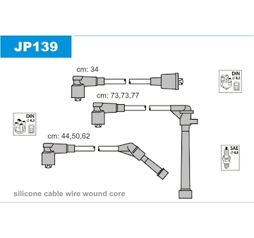 Sada kabelů pro zapalování JANMOR JP139