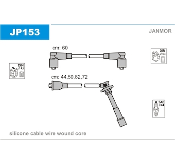 Sada kabelů pro zapalování JANMOR JP153