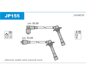 Sada kabelů pro zapalování JANMOR JP155