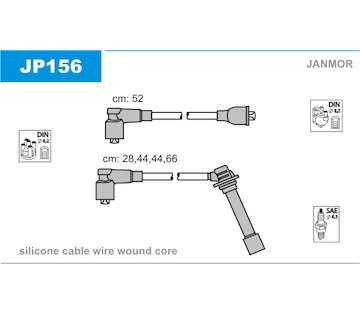Sada kabelů pro zapalování JANMOR JP156