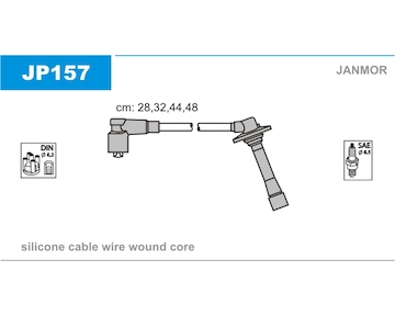 Sada kabelů pro zapalování JANMOR JP157