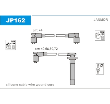 Sada kabelů pro zapalování JANMOR JP162