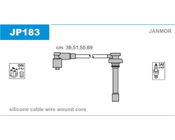 Sada kabelů pro zapalování JANMOR JP183