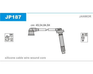 Sada kabelů pro zapalování JANMOR JP187