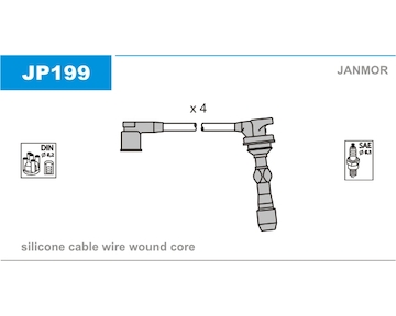 Sada kabelů pro zapalování JANMOR JP199