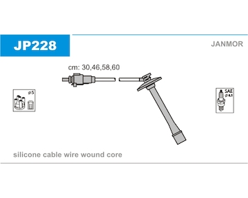 Sada kabelů pro zapalování JANMOR JP228