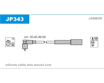 Sada kabelů pro zapalování JANMOR JP343