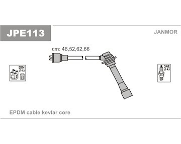 Sada kabelů pro zapalování JANMOR JPE113