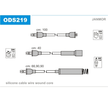 Sada kabelů pro zapalování JANMOR ODS219