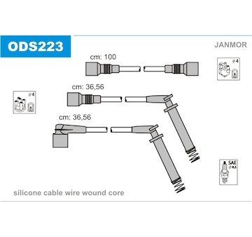 Sada kabelů pro zapalování JANMOR ODS223