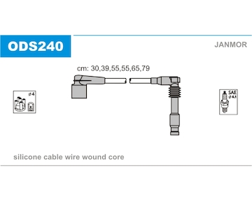 Sada kabelů pro zapalování JANMOR ODS240