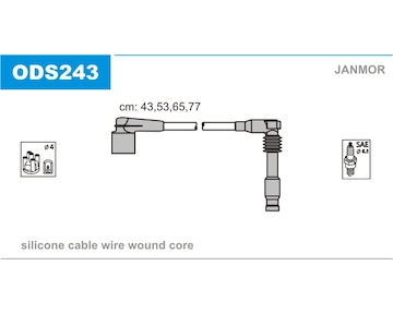 Sada kabelů pro zapalování JANMOR ODS243