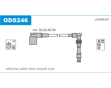 Sada kabelů pro zapalování JANMOR ODS246