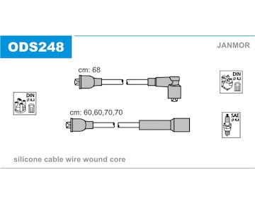 Sada kabelů pro zapalování JANMOR ODS248
