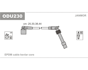 Sada kabelů pro zapalování JANMOR ODU230