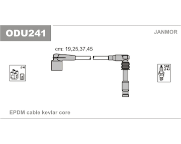 Sada kabelů pro zapalování JANMOR ODU241