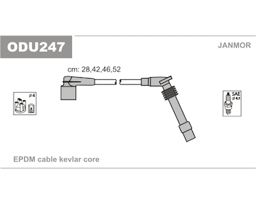 Sada kabelů pro zapalování JANMOR ODU247