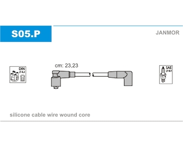 Sada kabelů pro zapalování JANMOR S05.P