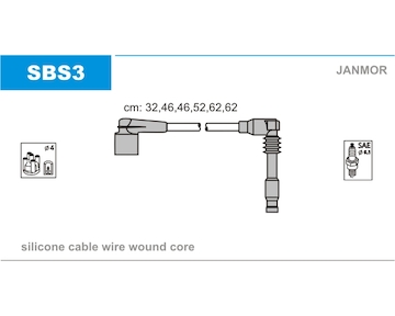Sada kabelů pro zapalování JANMOR SBS3