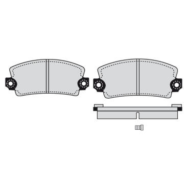 Sada brzdových destiček, kotoučová brzda RAICAM RA.0086.3