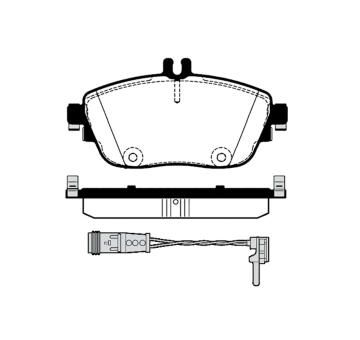 Sada brzdových destiček, kotoučová brzda RAICAM RA.1021.1