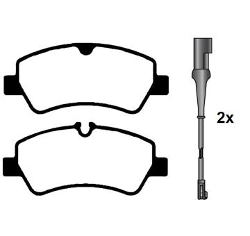 Sada brzdových destiček, kotoučová brzda RAICAM RA.1027.1