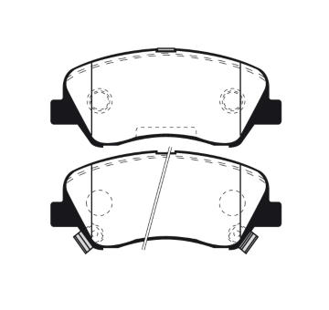 Sada brzdových destiček, kotoučová brzda RAICAM RA.1052.0