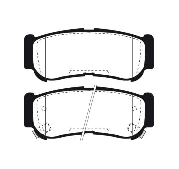 Sada brzdových destiček, kotoučová brzda RAICAM RA.1054.0