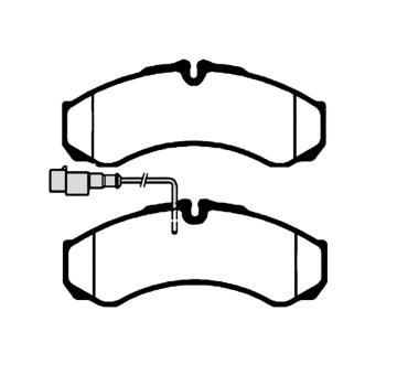 Sada brzdových destiček, kotoučová brzda RAICAM RA.1073.0