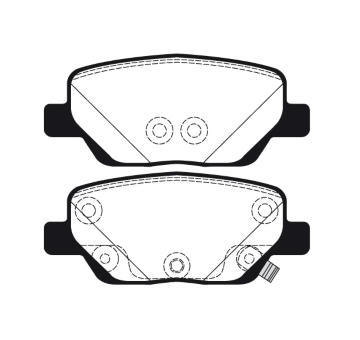 Sada brzdových destiček, kotoučová brzda RAICAM RA.1141.0