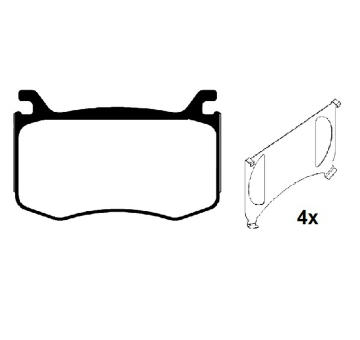 Sada brzdových destiček, kotoučová brzda RAICAM RA.1161.0