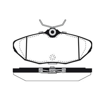 Sada brzdových destiček, kotoučová brzda RAICAM RA.1183.0