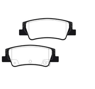 Sada brzdových destiček, kotoučová brzda RAICAM RA.1376.0