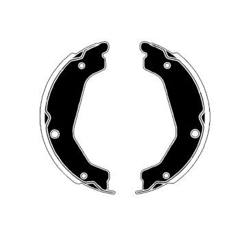 Sada brzdových čelistí, parkovací brzda RAICAM RA20580