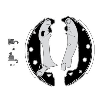 Sada brzdových čelistí RAICAM RA25900