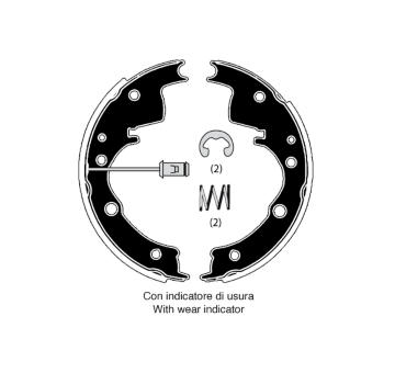 Sada brzdových čelistí RAICAM RA26060