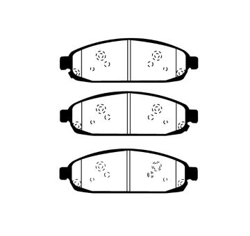Sada brzdových destiček, kotoučová brzda RAICAM RA.0269.0