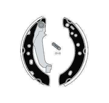 Sada brzdových čelistí RAICAM RA27090