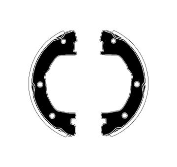 Sada brzdových čelistí, parkovací brzda RAICAM RA27811