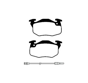 Sada brzdových destiček, kotoučová brzda RAICAM RA.0285.0