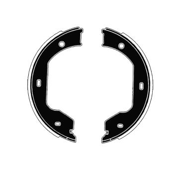 Sada brzdových čelistí, parkovací brzda RAICAM RA28620