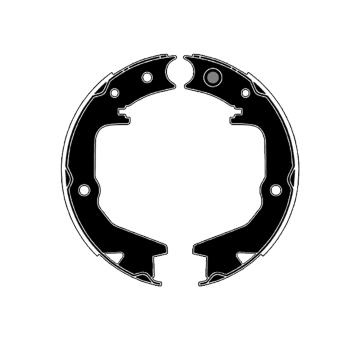 Sada brzdových čelistí, parkovací brzda RAICAM RA29130