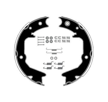 Sada brzdových čelistí, parkovací brzda RAICAM RA29131