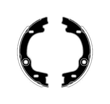 Sada brzdových čelistí, parkovací brzda RAICAM RA29940